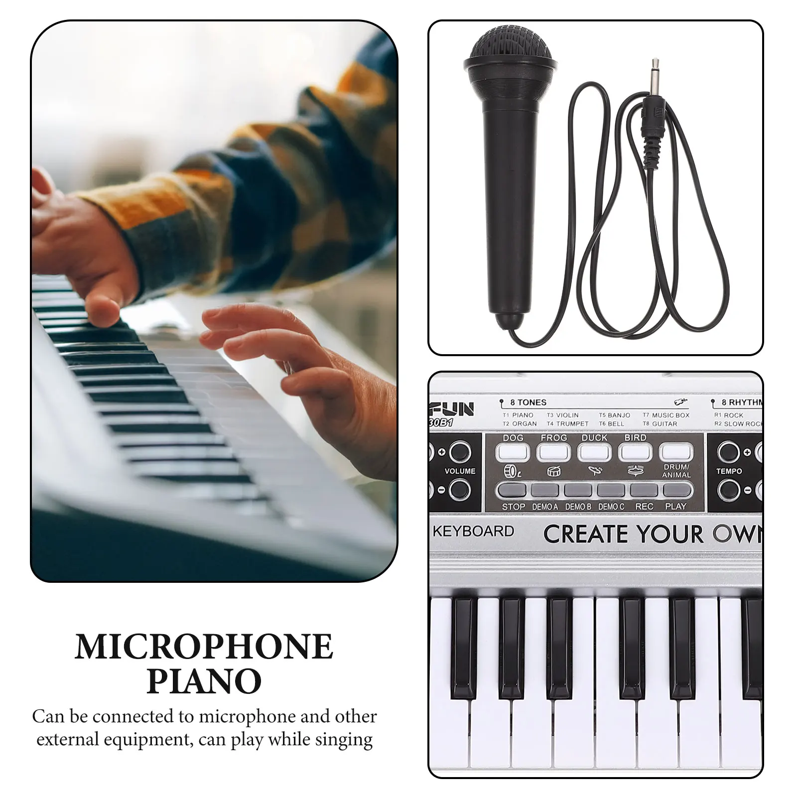 

Gift Electronic Organ Toys Child Piano for Kids Electric Keyboard Plastic Toddler Musical Instruments