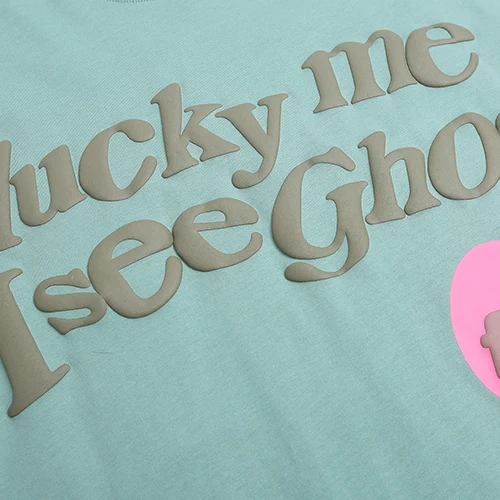 2020 New Arrival Men Women Green Short-sleeved CPFM KANYE WEST T-shirts Lucky Me I See Ghosts Top Tee