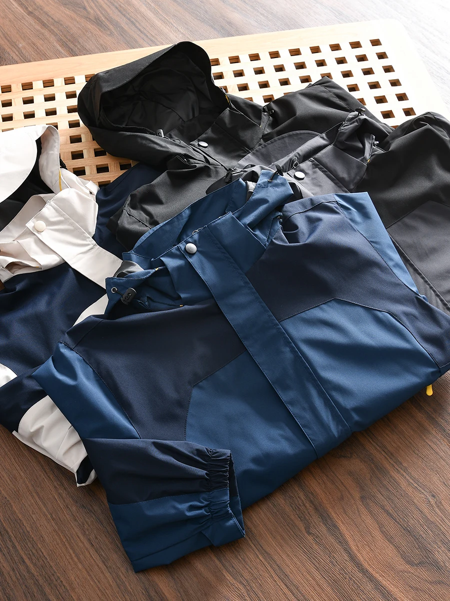 

Outdoor Softshell Men's Fleece Lined Waterproof Windproof Jacket Fashionable Urban Style Spring Autumn Winter Coat