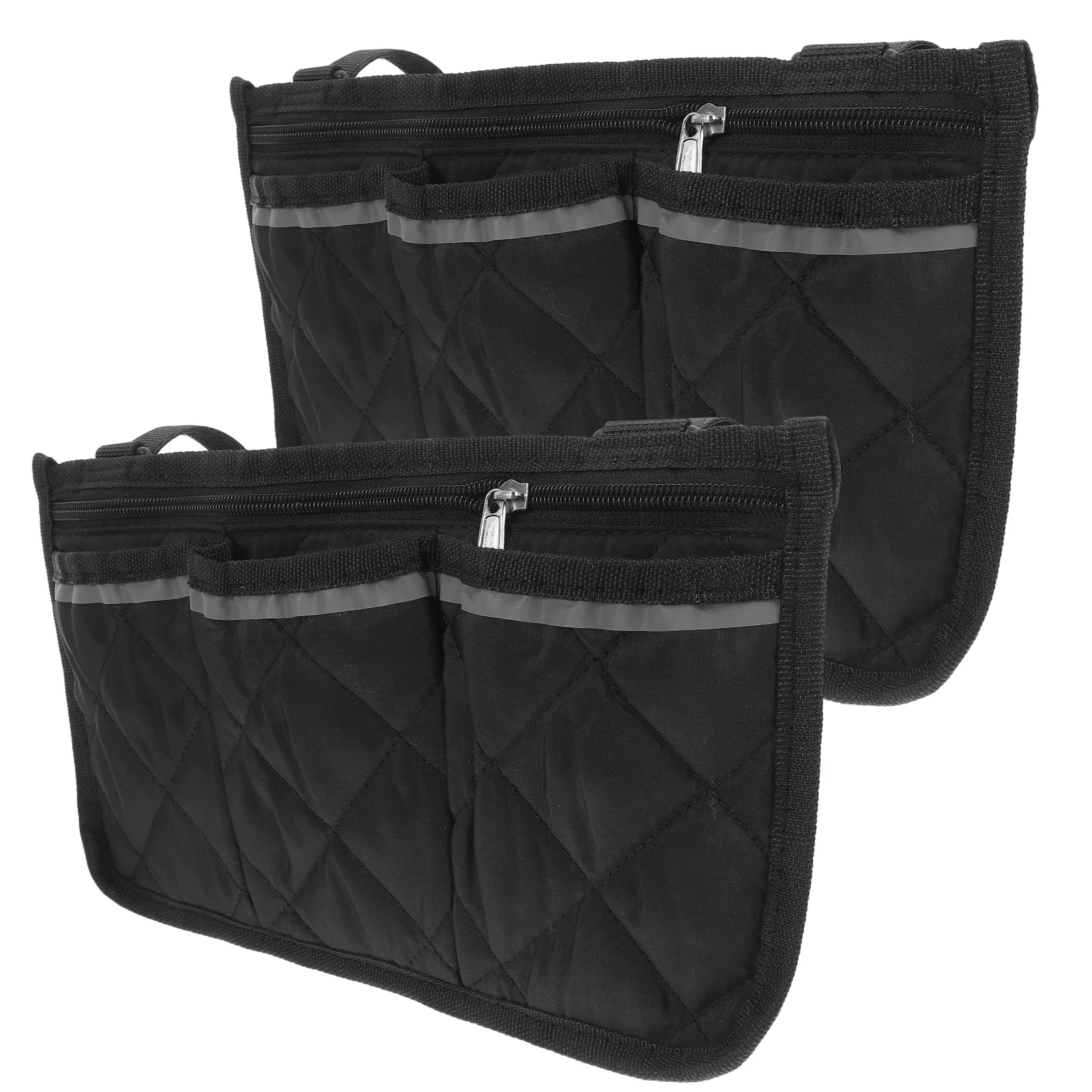 

2Pcs Wheelchair Side Bag Reflective Multi-Compartment Armrest Storage Pouch Large Capacity Organizer Hanging Bags for Seniors