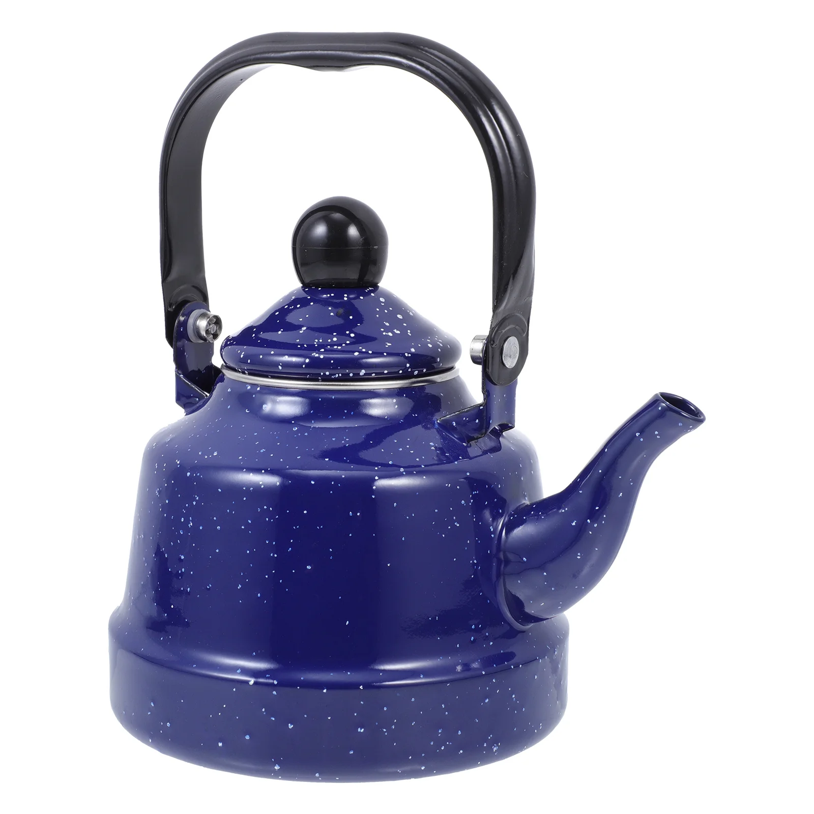 

Kettle Enamel Kitchen Teapot Water Burner Household Serving Boiling Blue Teakettle Decorative Office