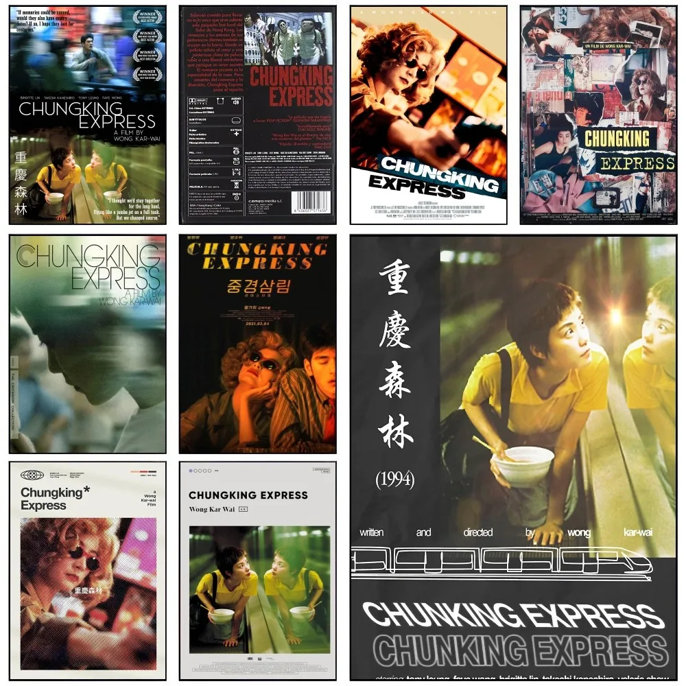 movie chungking express Poster Self-adhesive Art Waterproof Paper Sticker Coffee House Bar Room Wall Decor