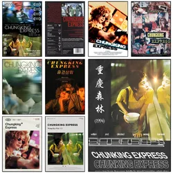 movie chungking express  Poster Self-adhesive Art Waterproof Paper Sticker Coffee House Bar Room Wall Decor