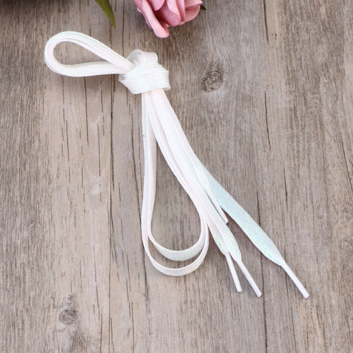 

1.1m Colored Flat Shoe Laces Glitter Design for Sports Shoes Sneakers Resistant Fashion Shoestring Craft Ornament