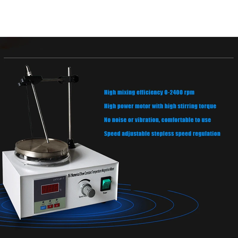 Pemanas listrik Digital Display suhu konstan, pengaduk magnetik 85-2 laboratorium kecil Stainless Steel