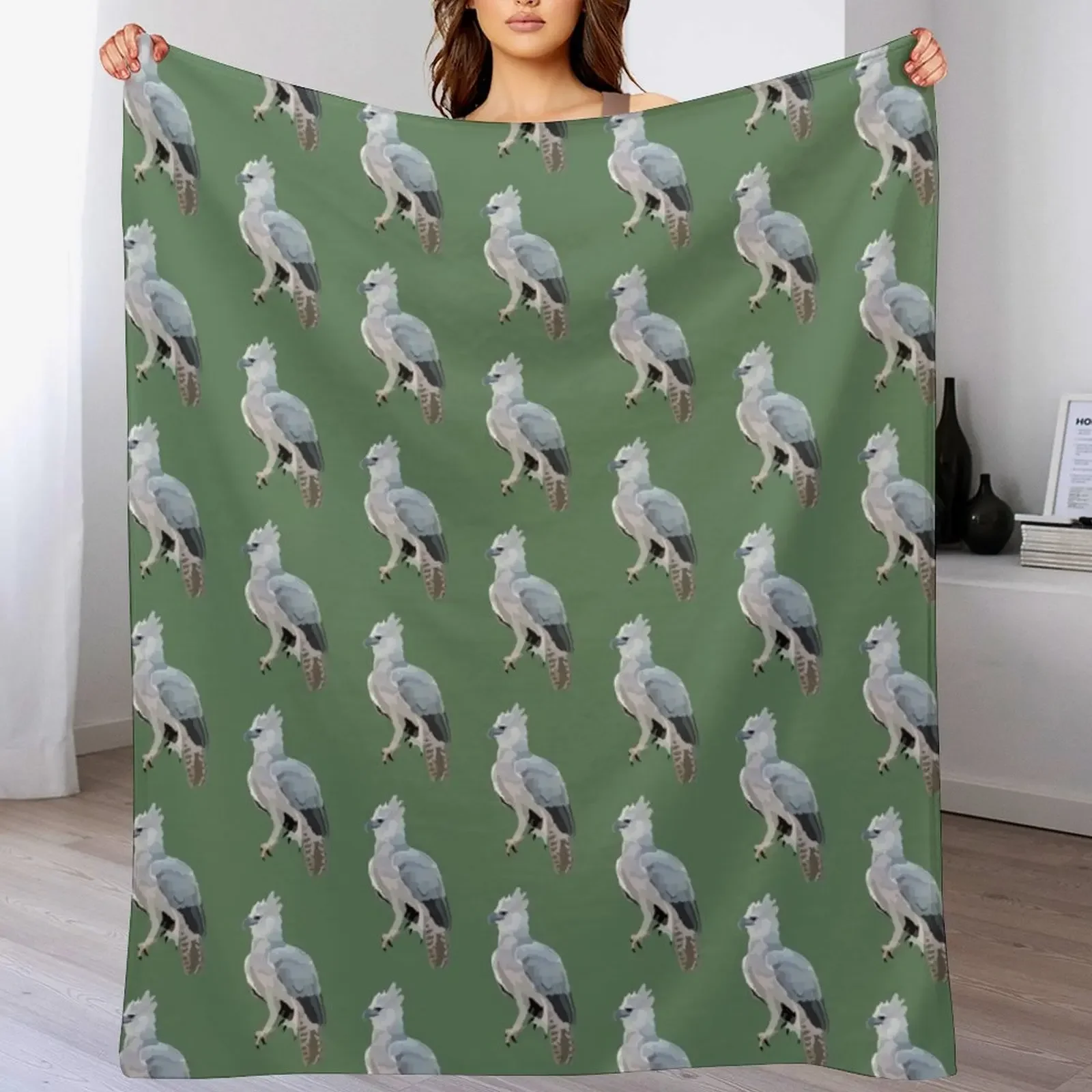 

H is for Harpy Eagle Throw Blanket Luxury Throw Blankets For Bed Hairys Blankets