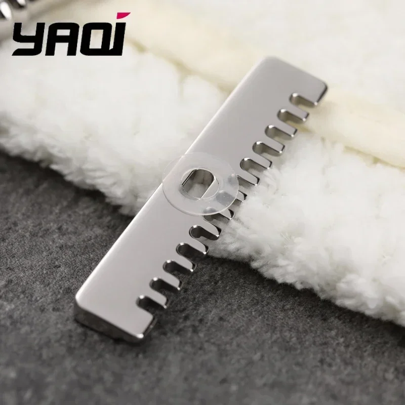 2026 YAQI Romulus Open Comb Polished 316 Stainless Steel AC Blade Single-Edged Mens Shaving Safety Razor