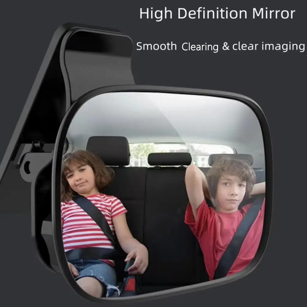 Baby Kids Monitor Car Rearview Mirrors Safety Dashboard Suction Windshield Sun Visor Plate Clips Mirror Interior Car Accessories