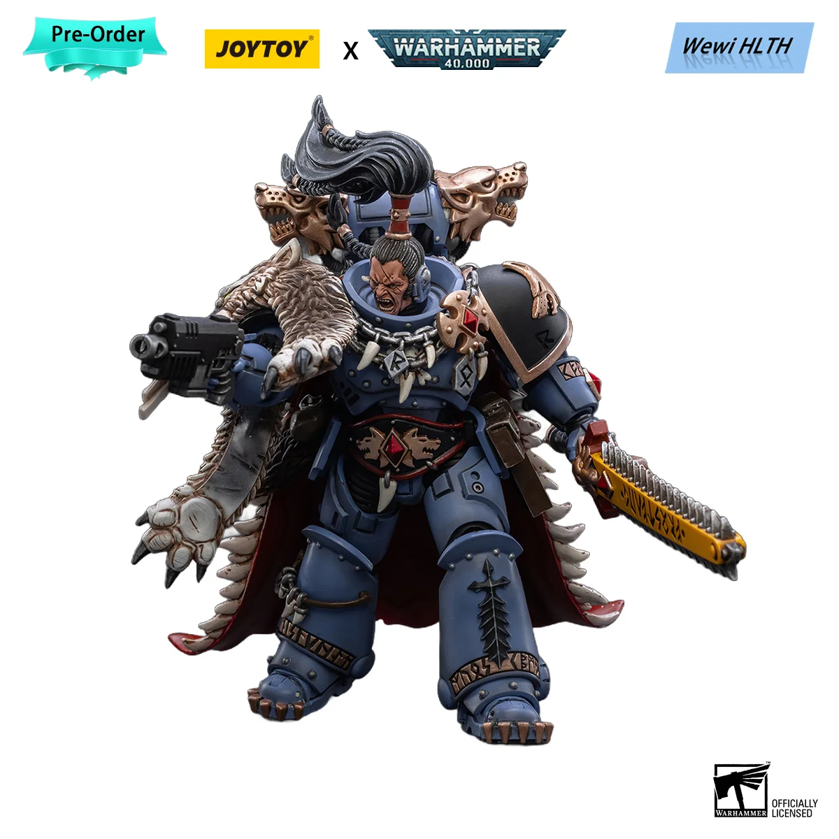 

[Pre-Order]Genuine JOYTOY 1/18 Action Figures Warhammer 40K Space Wolves Ragnar Blackmane Anime Toys Model gifts