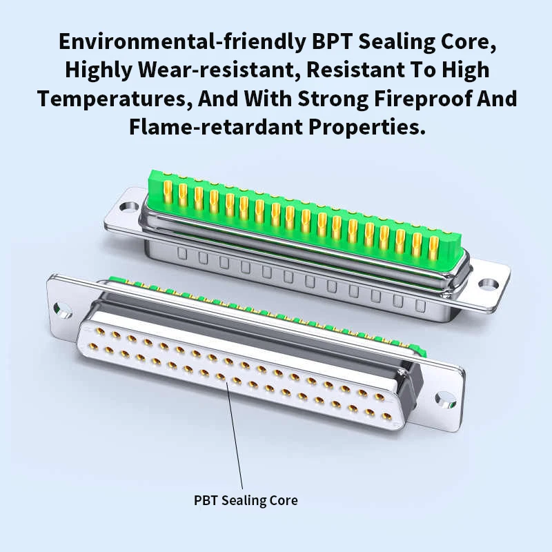 New Gold-plated DB9 DB15 DB25 DB37Serial Port Head w Shell 25Pin Female Male Connector Industrial Grade RS232/485 PLC Port Plug