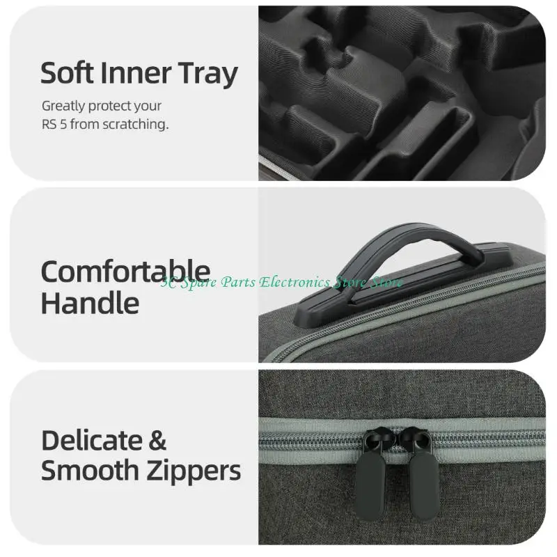 SZ Heavy Duty Carrying Pouches For RS5 Stabilizer & Parts Case Shoulder Strap For Outdoor Use Abrasion Resistant Shell