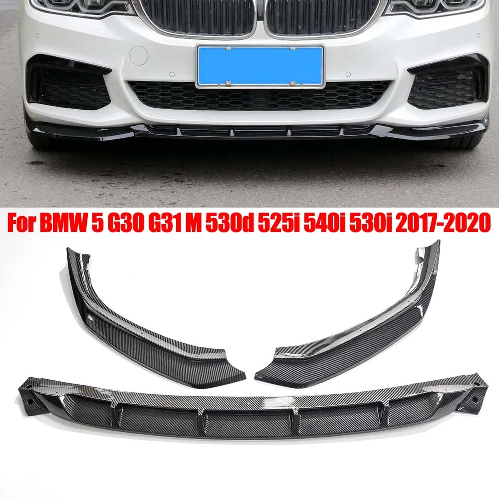 Modified Splitter Deflector Front Bumper Lip Guard Chin Tuning Body Kit Refit For BMW 5 G30 G31 M 530d 525i 540i 530i 2017-2020