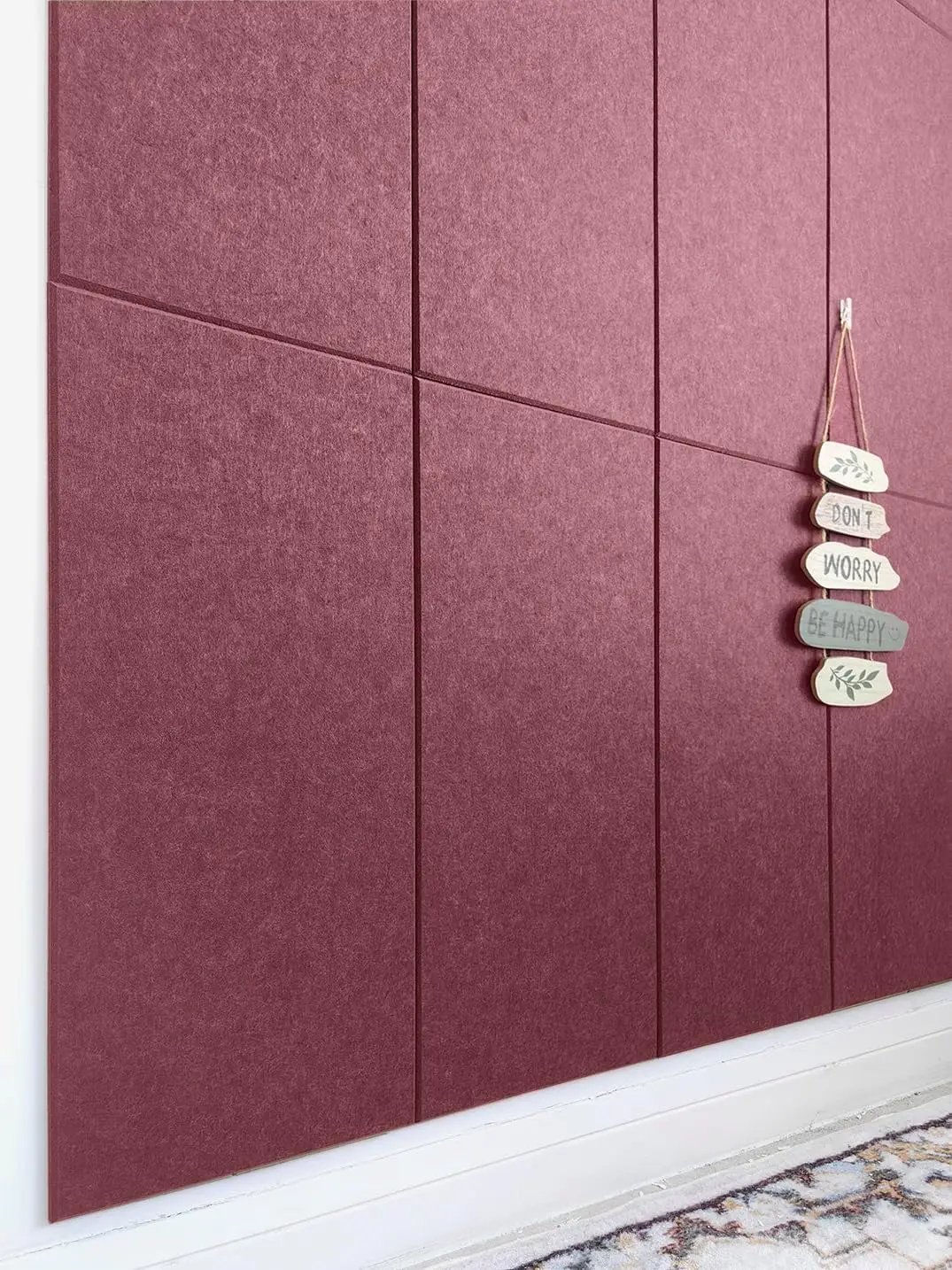 

Acoustic Panels 12-Pack, Soundproof Wall Panels 24x12x0.35 Inches, High Density Sound Dampening in Red Wine