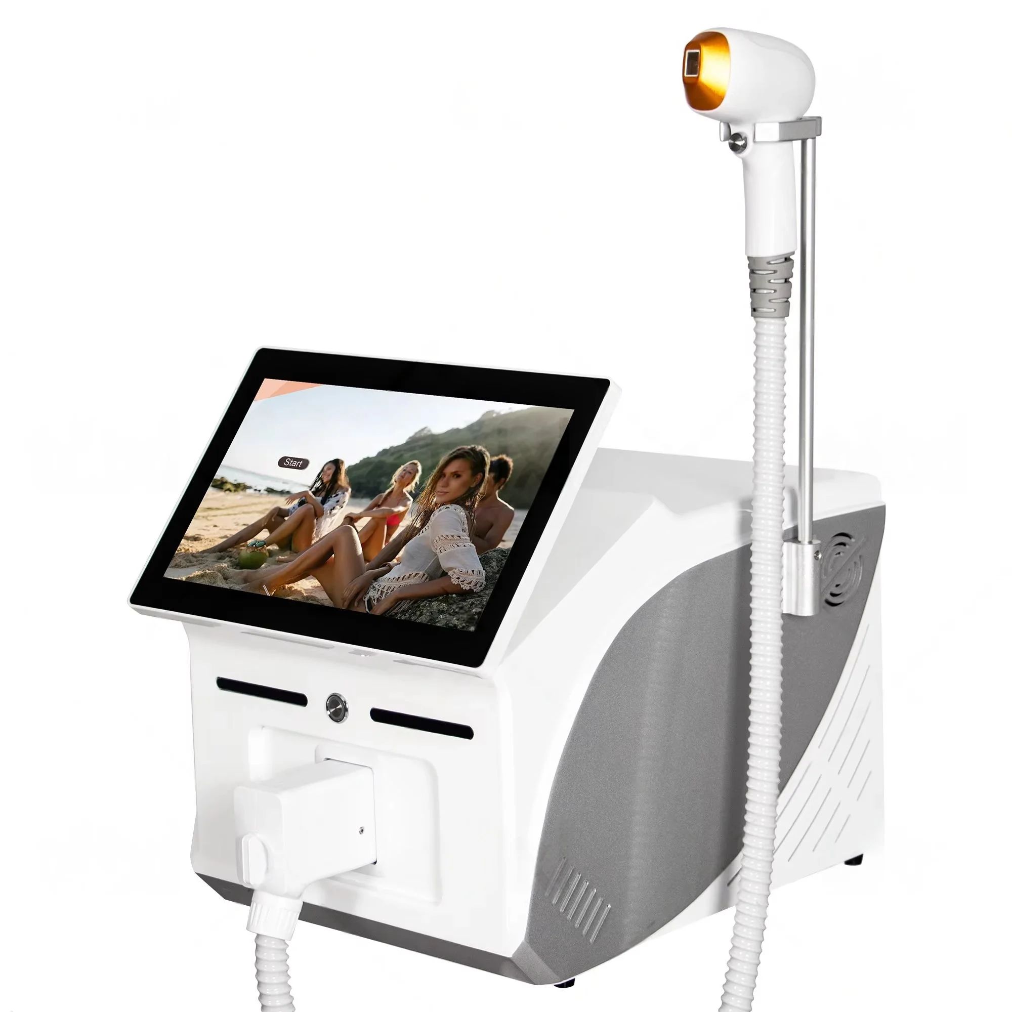 إزالة الشعر بالليزر 755 808 940 1064nm ديود إزالة الشعر بالليزر المحمولة آلة إزالة الشعر بالليزر الترويج