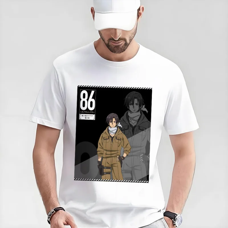 

86 Eighty Six Gift t shirt Japan Manga Graphic Tee 60526 Anime Y2K Clothes Short Sleeve All size Tops S-6XL Cartoon Streetwear