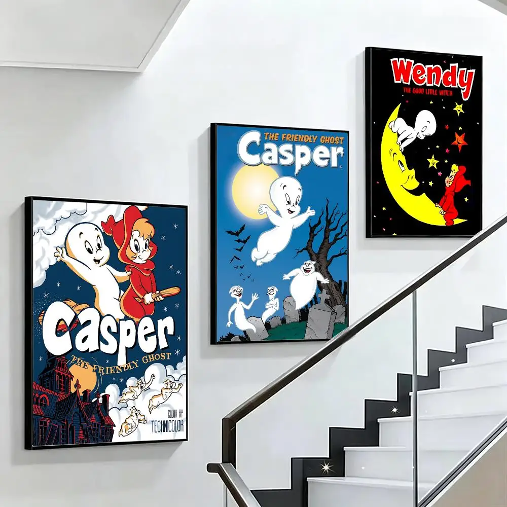 movie Casper Poster HD poster black and white simple home decoration suitable for living room bedroom corridor and gift giving