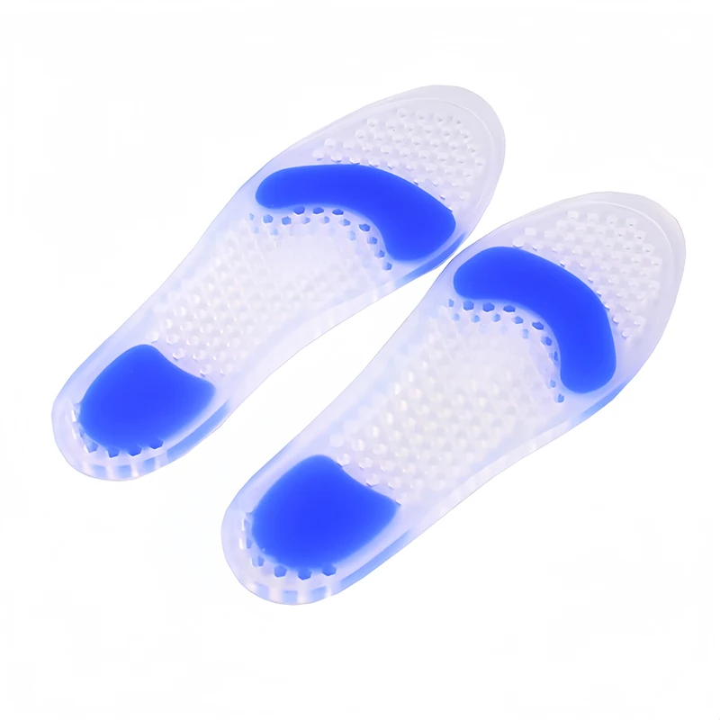 Breathable Silicone Shoe Insoles Shock Absorption Arch Support Heel & Foot Pain Relief Unisex Summer Soft Full Pad