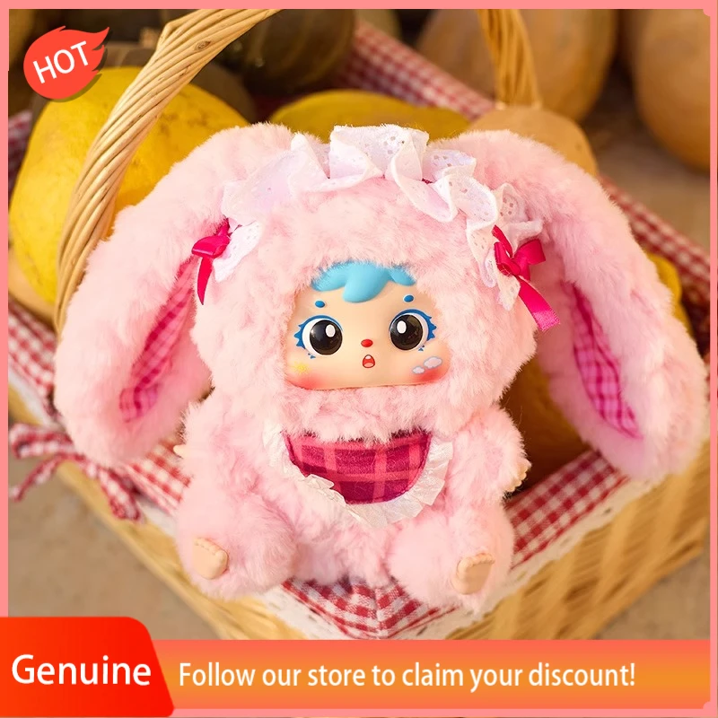 

Genuine Three Little Fluffy Bunnies Big Family Series Nendoroid Blind Box Backpack Car Pendant Keychain Collectible Gift