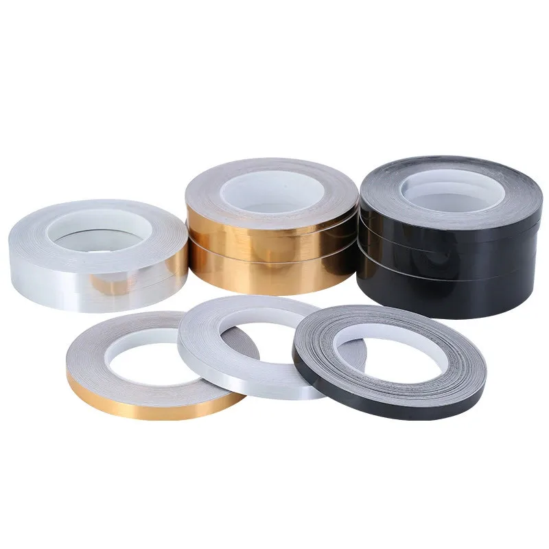 20m Ceramic Tile Mildewproof Gap Tape Decor Gold Silver Black Self Adhesive Wall Tile Floor Tape Sticker Home Decorations