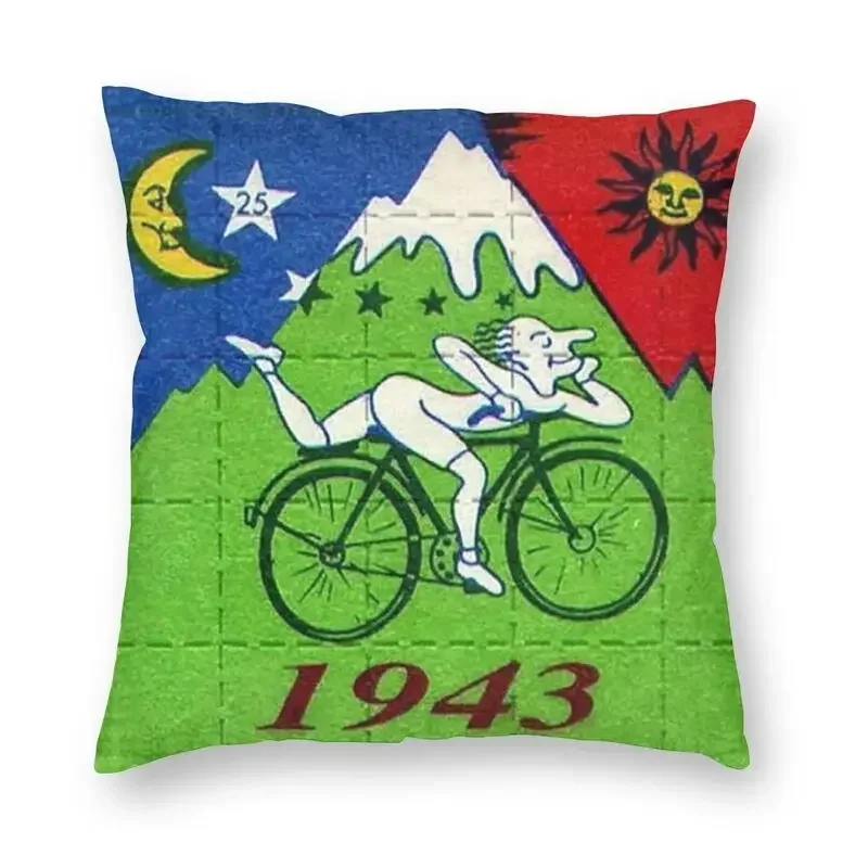 Albert Hoffman 1943 Blotter Pillow Sofa LSD Acid Blotter Party Sofa Cover Luxus-Kissenbezug Quadratischer Kissenbezug Home Decor – Detail 2