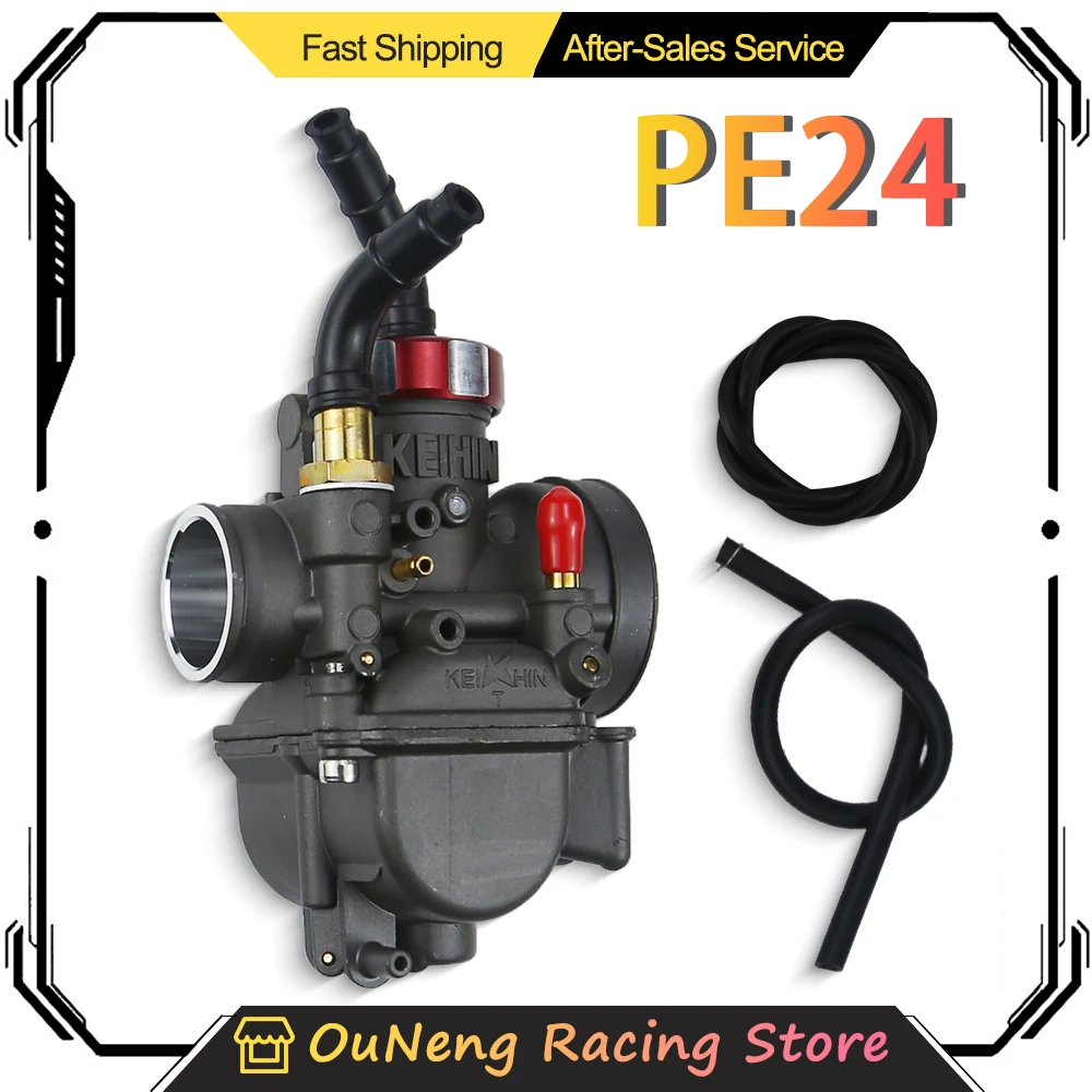 PE24 24mm Carb For DASH NSR125 KX80 KX100 KX125 DIO NSR 50-125CC 2/4-Stroke Pit Dirt Bike ATV Quad Engine Motorcycle Carburetor