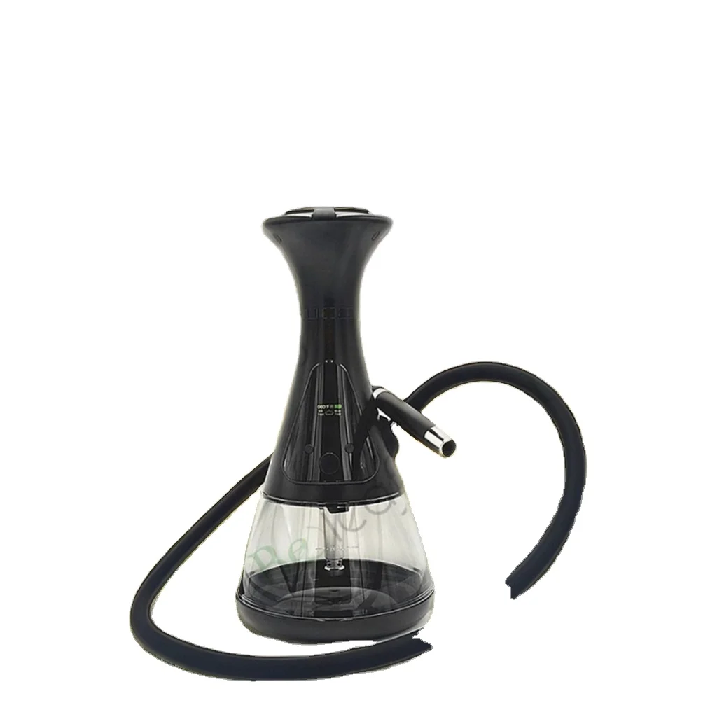 Hoka Wholesale Portable Mini Rechargeable Electronic Hookahs Fast Charging LED Custom Logo Frosted Free Type Pattern Bar Use