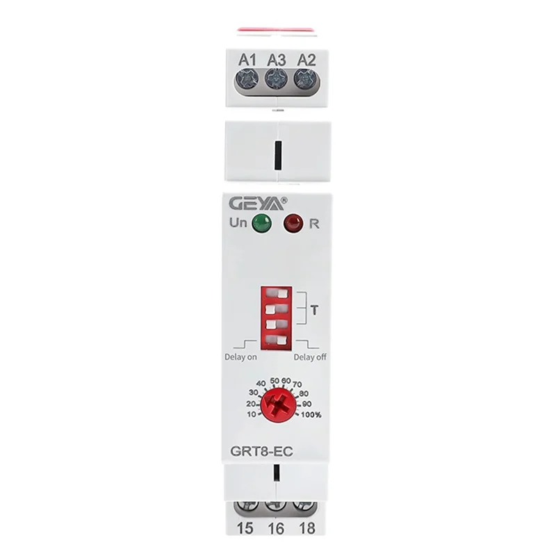 GEYA GRT8-EC 10A Dual Function Timer Relay on Delay or Off Delay Relay AC230V Time Relay