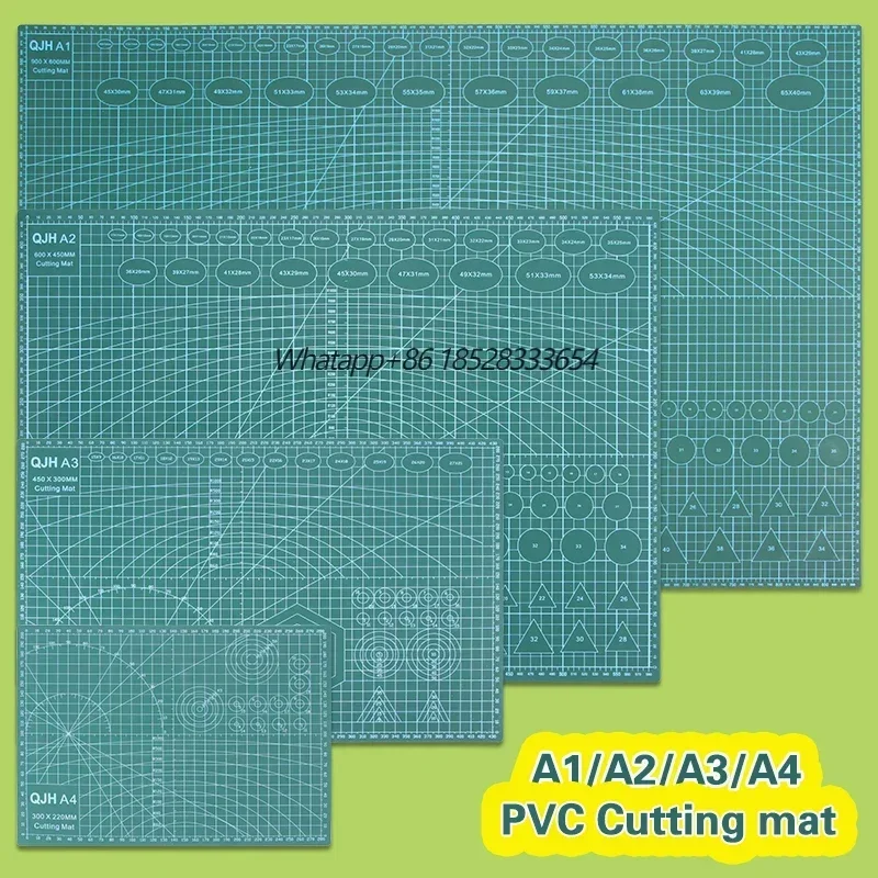 A1/A2/A3/A4 PVC Cutting Mat Workbench Patchwork Cut Pad Sewing DIY Engraving Leather Cutting Board Double-Sided Self-Healing