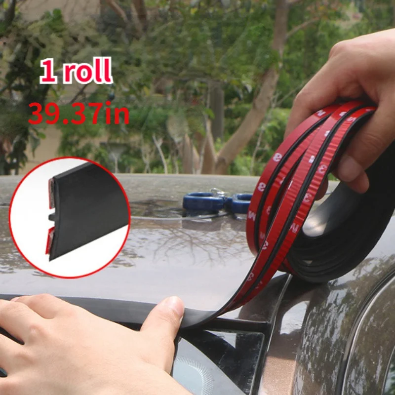A roll of automotive rubber seal edge sealing strip, automotive roof windshield, rubber sealant protector
