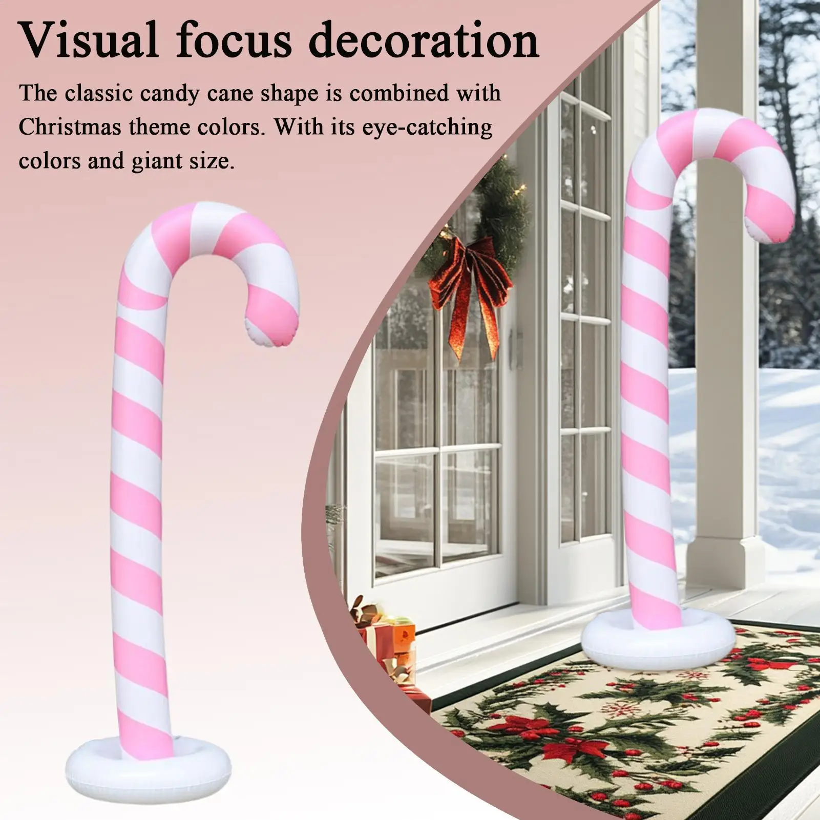 

Надувной шар с орнаментом, 57 дюймов, надувной реквизит, большие леденцы, воздушные шары для дома, лужайки, праздника, вечеринки в помещении, сувениры на открытом воздухе