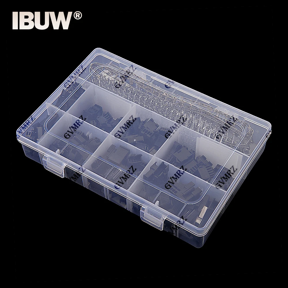 560PCS SM2.54 Kits 2.54mm Pitch JST SM Connector 2P 3P 4P 5P Pin Male Female Housing Plug Connector Assortment Kit with box