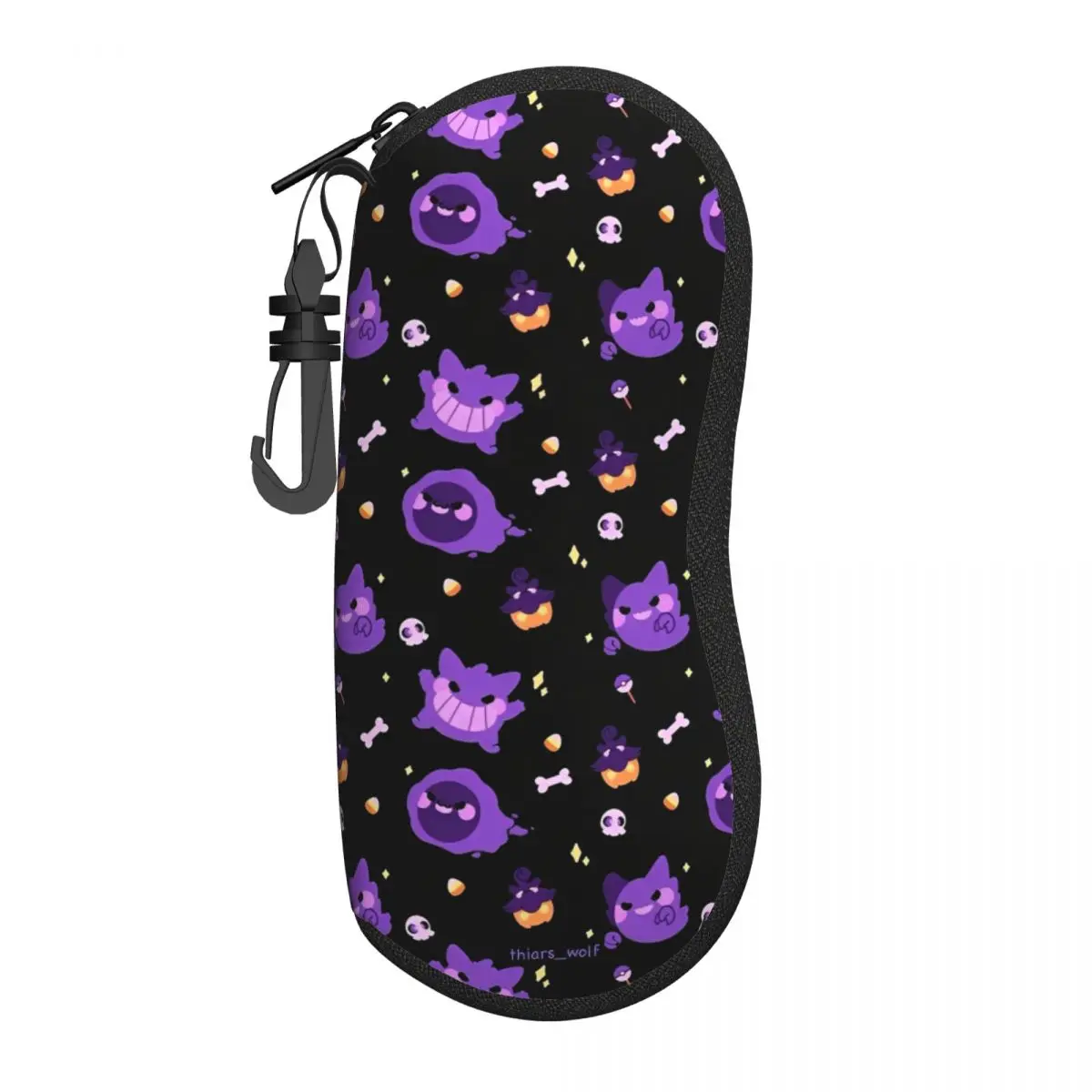Pokemoned Characters Cartoon Merch Glasses Case for Girl Boy Portable Glasses Storage Box Ins Eye Contacts Case