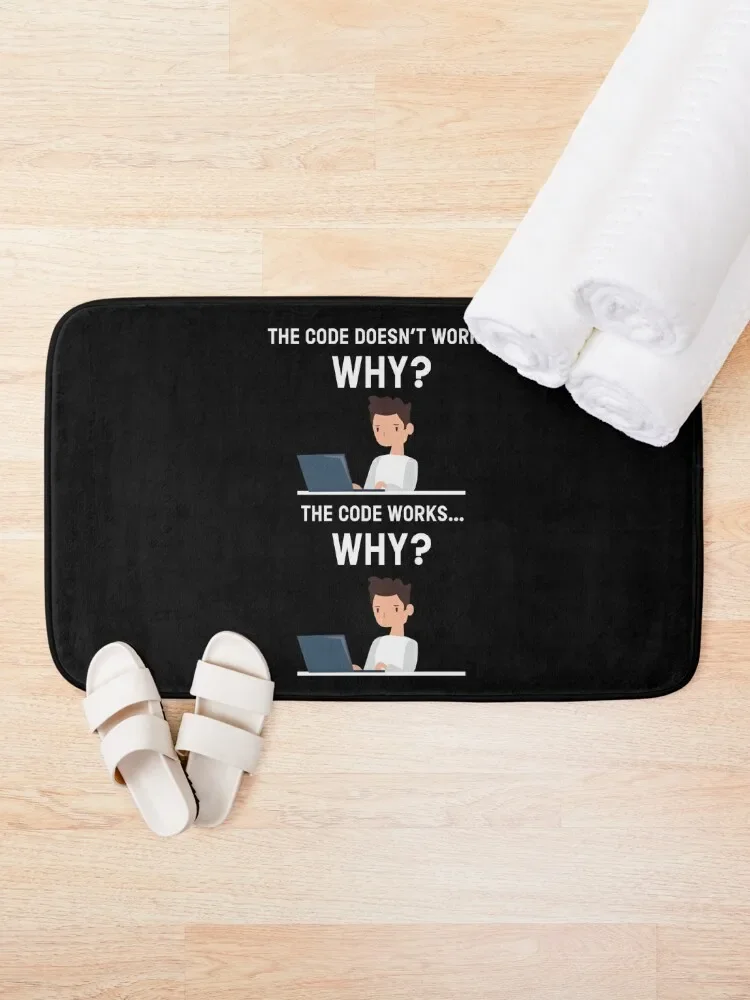 The Code Doesn?t... Works why? Bath Mat Bath Carpet Absorbent Bathroom Mat