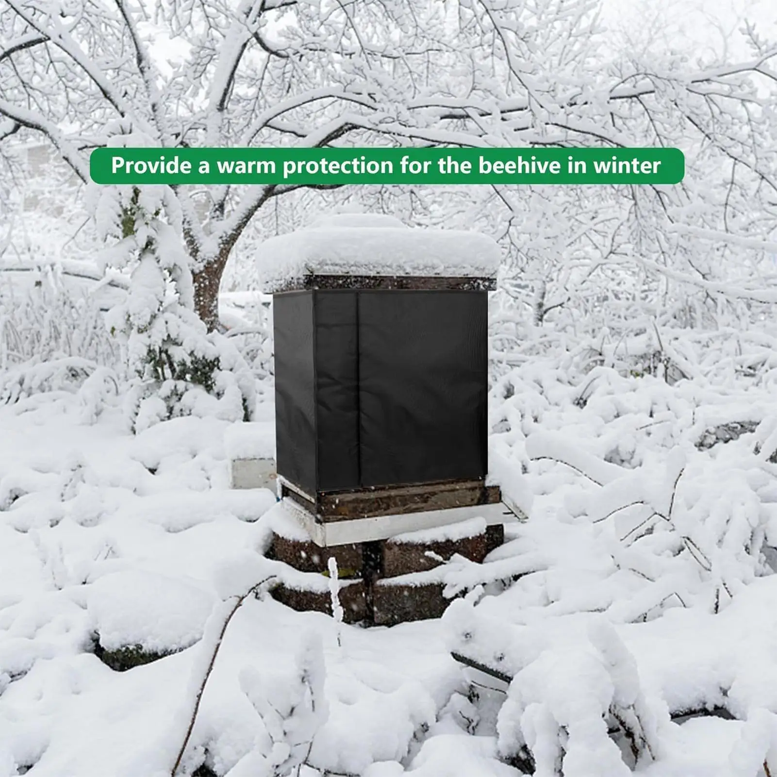 خلية النحل الشتاء غطاء للحماية مقاوم للماء الدافئة خلية النحل العزل التفاف يندبروف قابلة لإعادة الاستخدام لوازم تربية النحل لأصحاب المزرعة #3