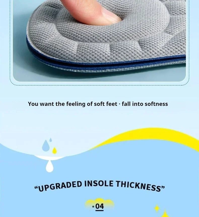 Weiche Sport-Einlegesohlen Unisex Fußmassage-Einlegesohlen Beifuß-Deodorierende Schuhpolster 2 Stück/6 Stück – Detail 8