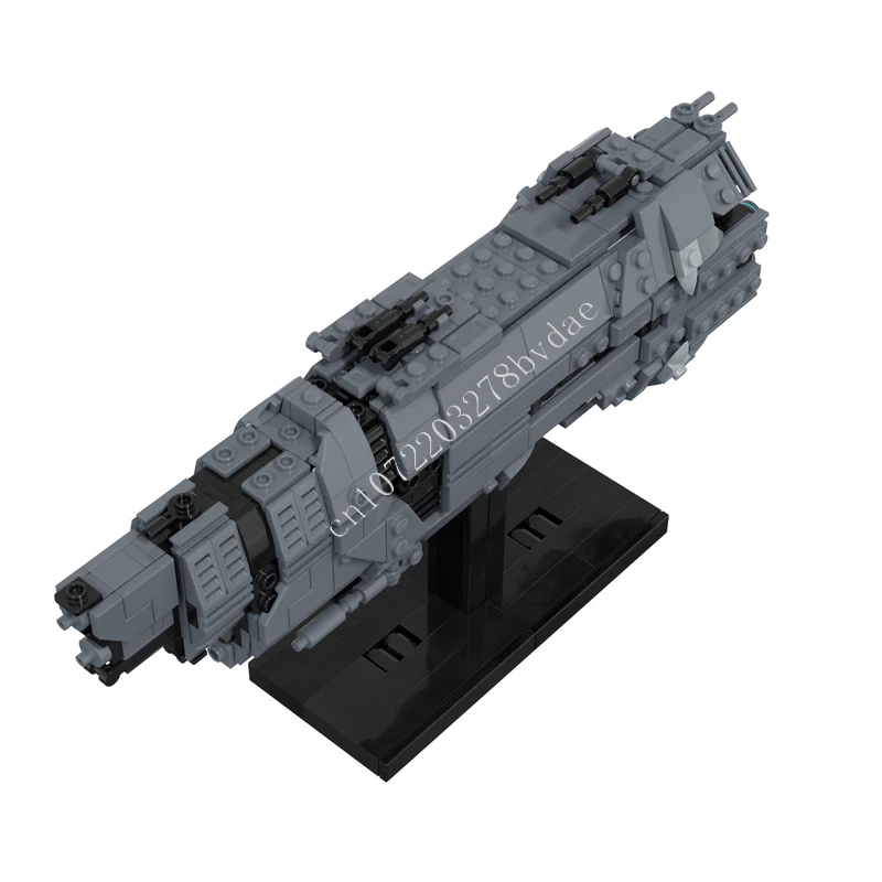 598PCS Marathon-class Heavy Cruiser Space War Weapon MOC SpaceShip Battle Model Building Blocks DIY Education Assembly oy Gift