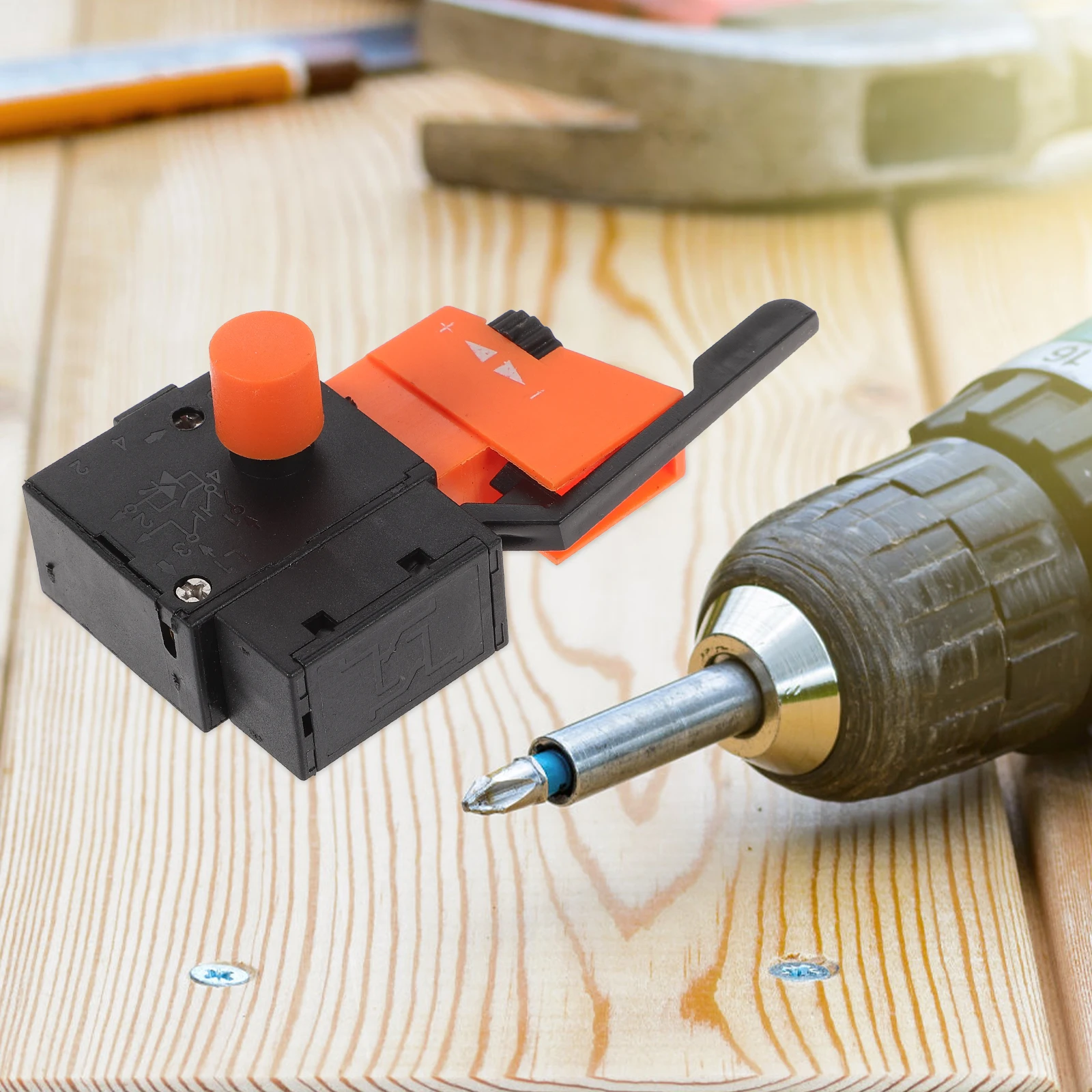 

Electric Drill Speed Switch Lock Plastic Material Easy Operate Trigger Replacement Parts H Drill Optional Lock