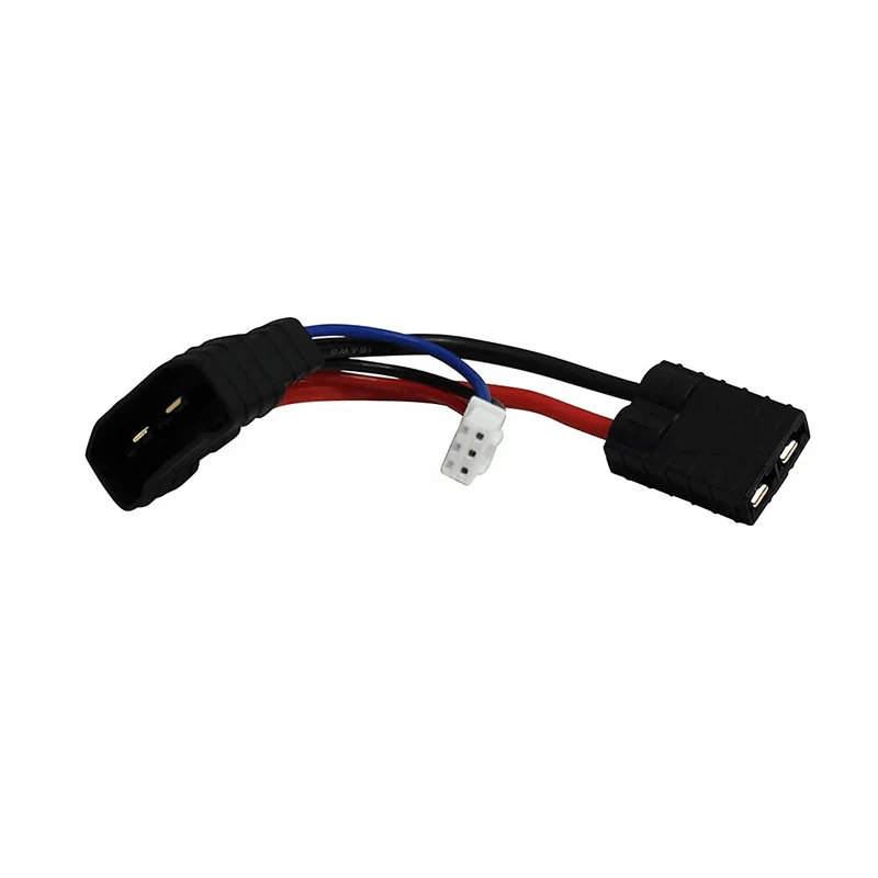 2S/3S/4S TRX ID Connector Converter Lipo Battery Charge Adapter Lipo Charger Cable Wire 16awg 8cm