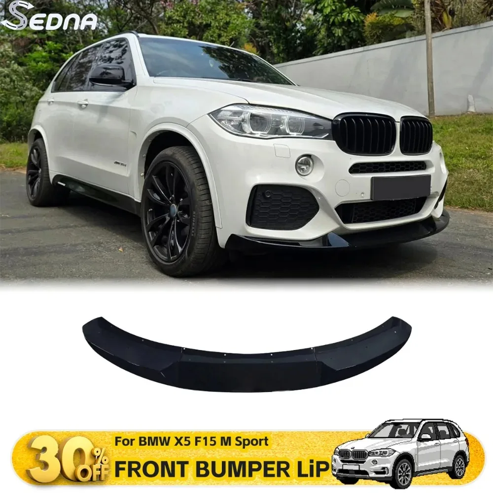 

Для BMW X5 F15 M Sport 2014-2018: Накладка на передний бампер (сплиттер), внешние детали кузова, тюнинг, защита, аксессуары