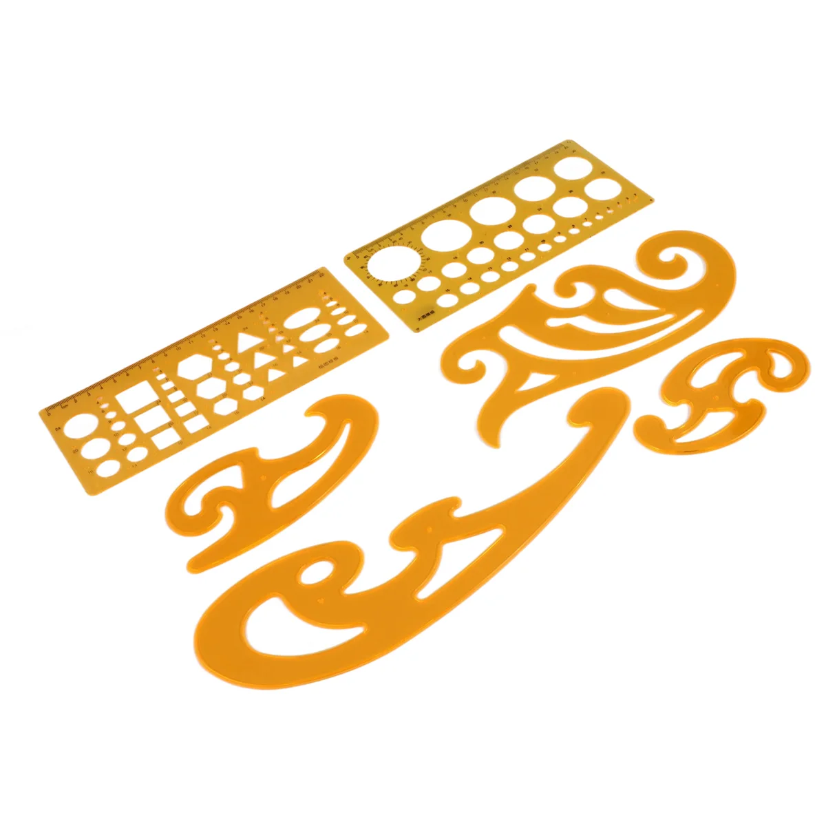 Gfc-6 قطع منحنى فرنسي ومسطرة قالب مجموعة رسم قالب أداة قوالب دائرة للرسم والصياغة الشخصية