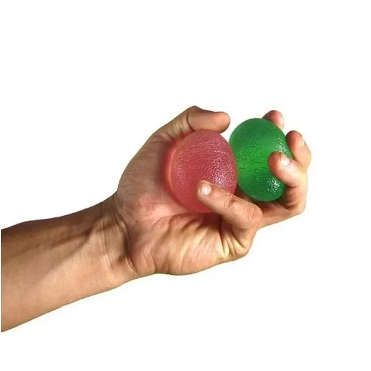 Silikon Hand Grip Ball Ei Männer Frauen Gym Fitness Finger Schwere Exerciser Kraft Muskel Erholung Greifer Trainer – Detail 4