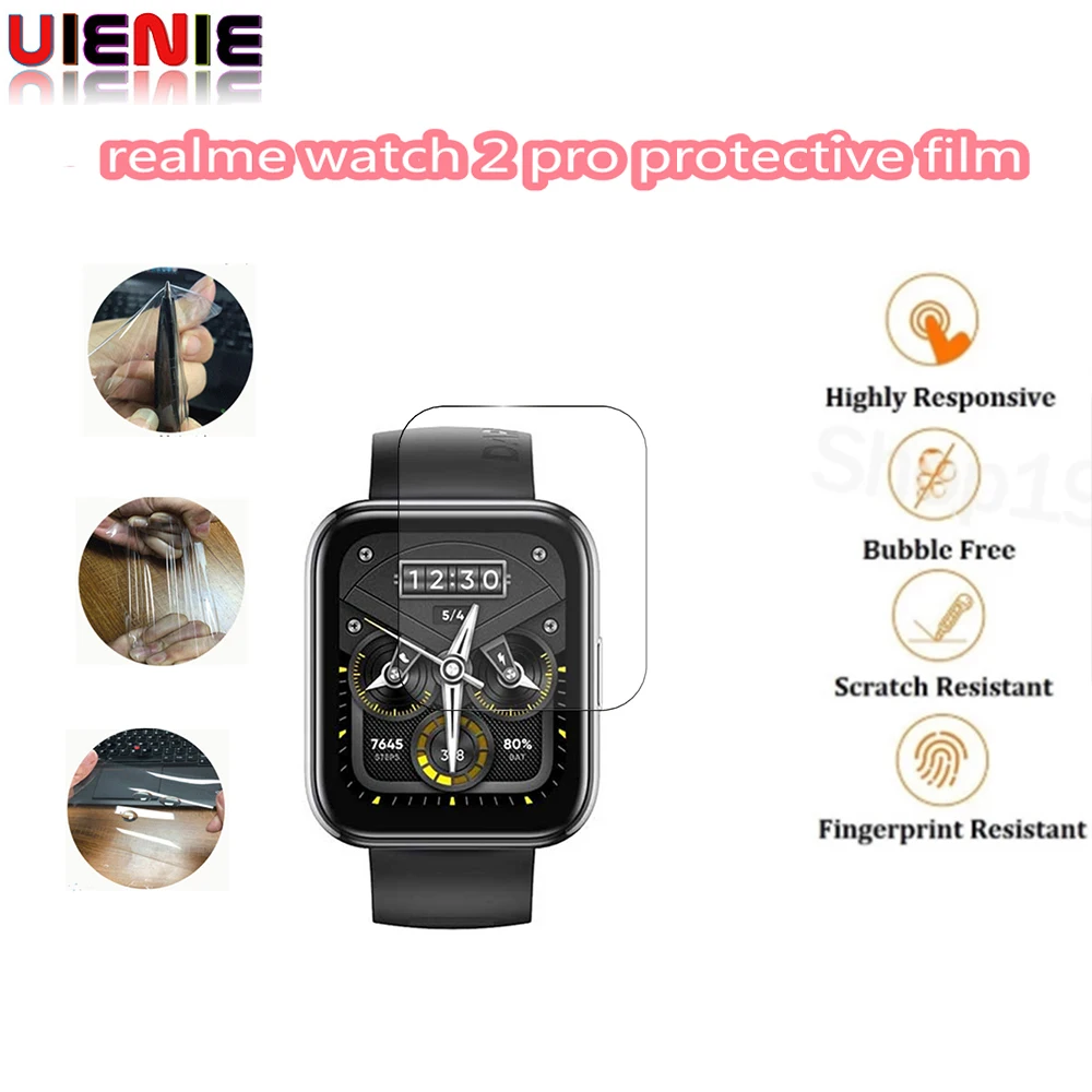 Protector de pantalla de TPU Nano, película suave para Realme watch 2 Pro, pulsera inteligente, cubierta protectora, película suave HD resistente a los arañazos