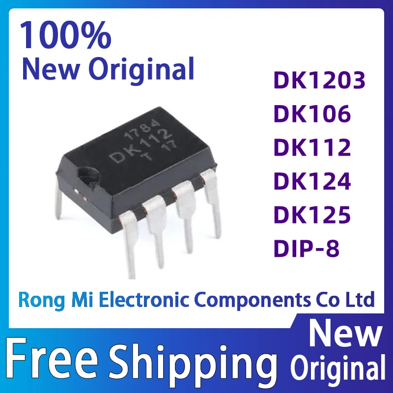 10Pcs DK106 DK112 DK124 DK125 DK1203 Inline DIP-8 Switching Power Supply IC