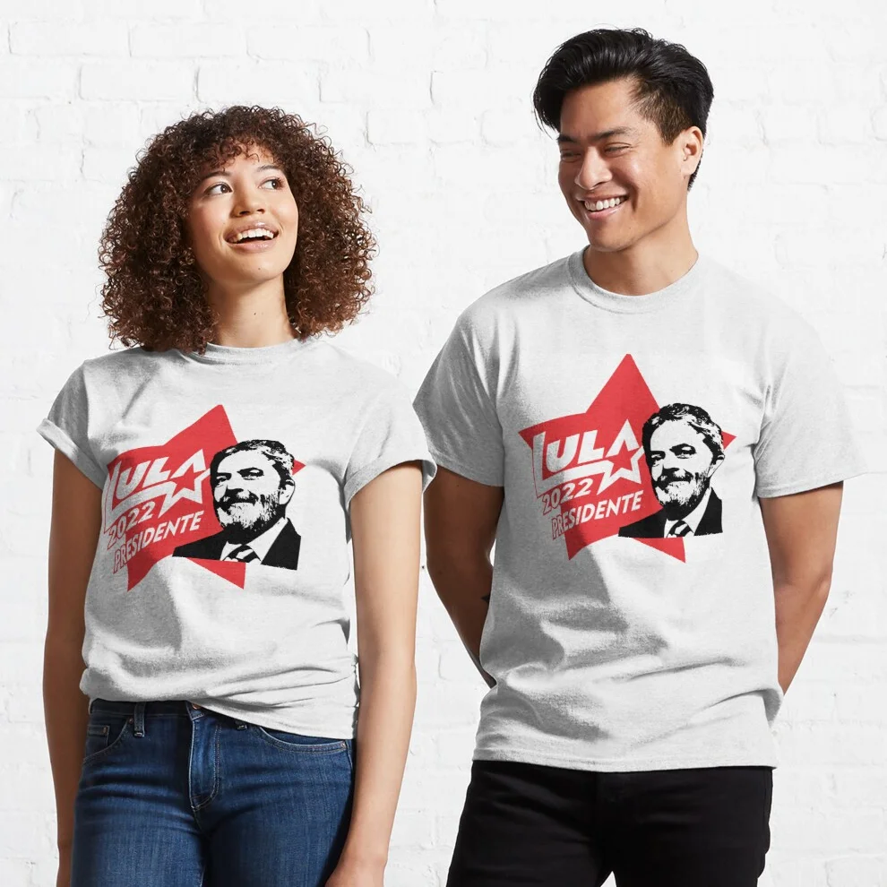 

2022 Brazil Elections Lula President Mens T-Shirt Short Sleeve Casual 100% Cotton O-Neck Summer Unisex T-shirt Size S-3XL