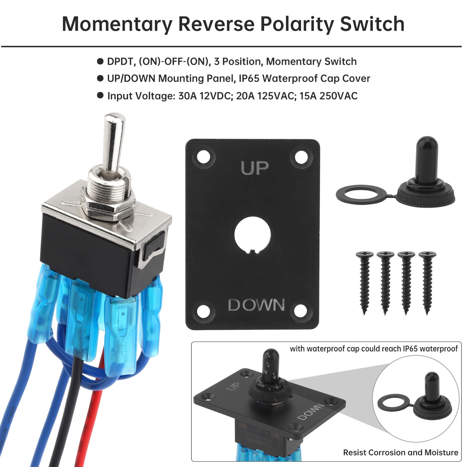 10-200mm Stroke Mini Linear Motion Actuator 15mm/s 64N 12V Micro Electric Linear Actuator with UP/DOWN Panel Switch,Bracket