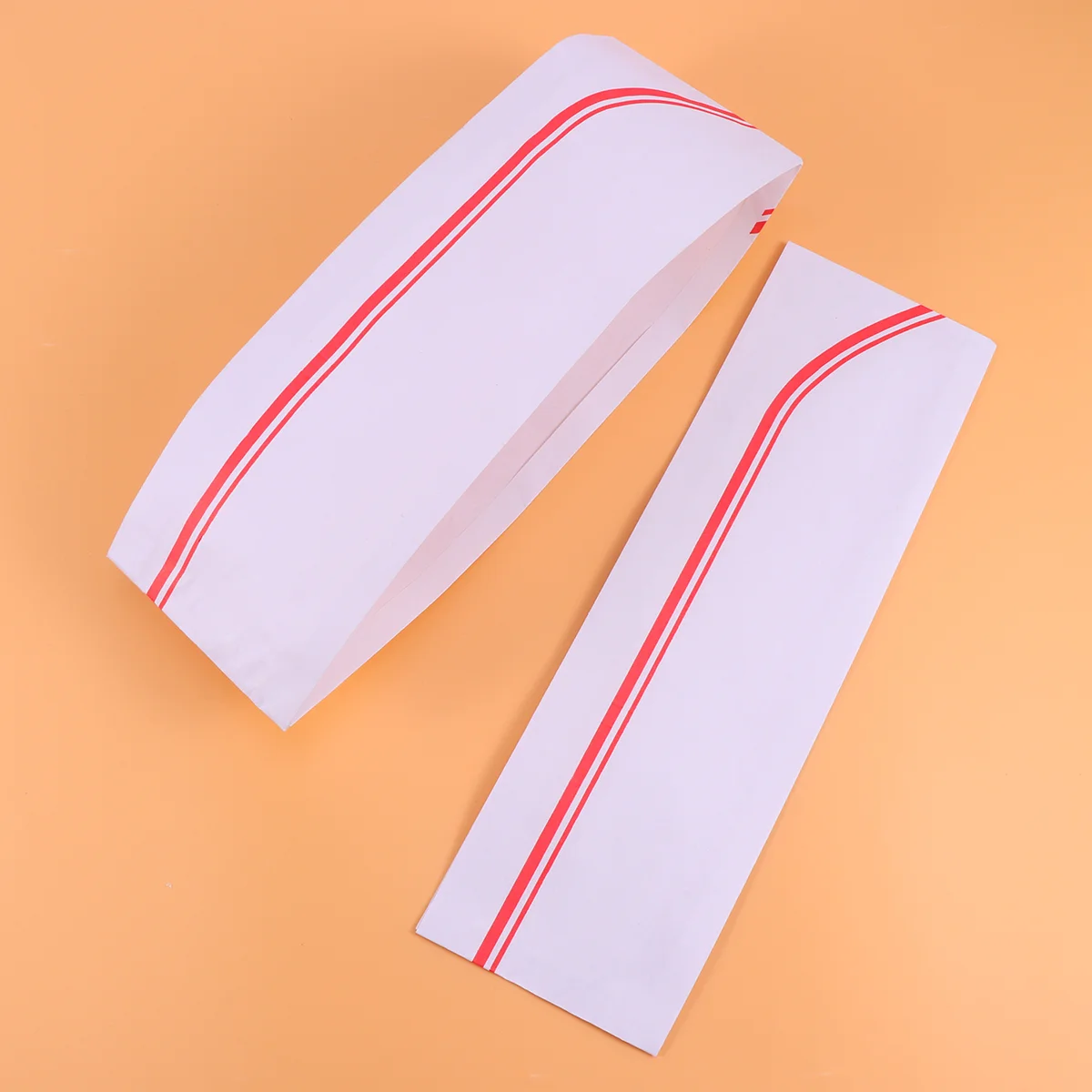 

50pcs Disposable Chef Hats Lightweight Headgear Simple Kitchen Accessories for Cooks Red