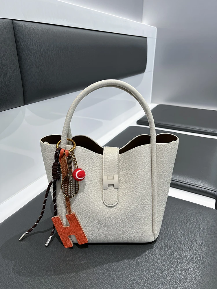 

Genuine Leather Handbag 2025 New Sle Large Capaci Soft Leather Crossbody Buet Bag for Mom Middle-Aged Women Ladies