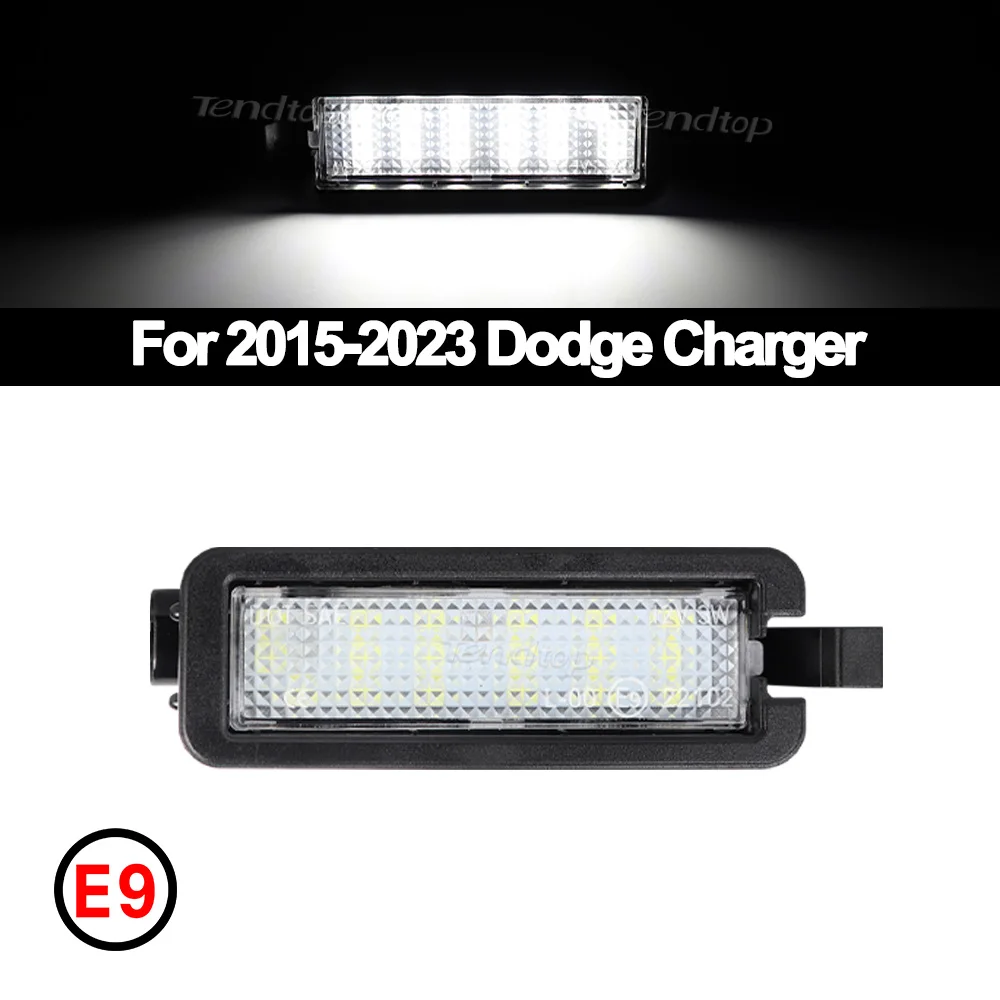 1PC LED Number License Plate Lamp Tag Lamp for 2015-2023 Dodge Charger Challenger Chrysler 300 for Jeep Compass