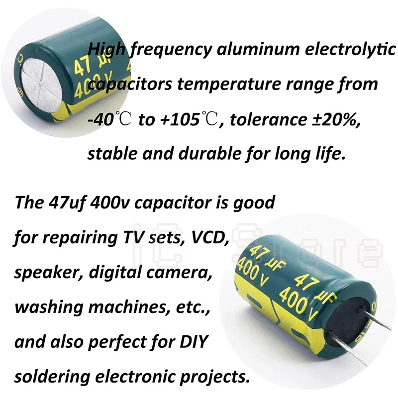 10V 16V 25V 35V 50V 63V 100V 400V 450V الألومنيوم مكثف عالية التردد منخفضة ESR 2.2 6.8 100 220 330 1000 2200 3300 4700 6800