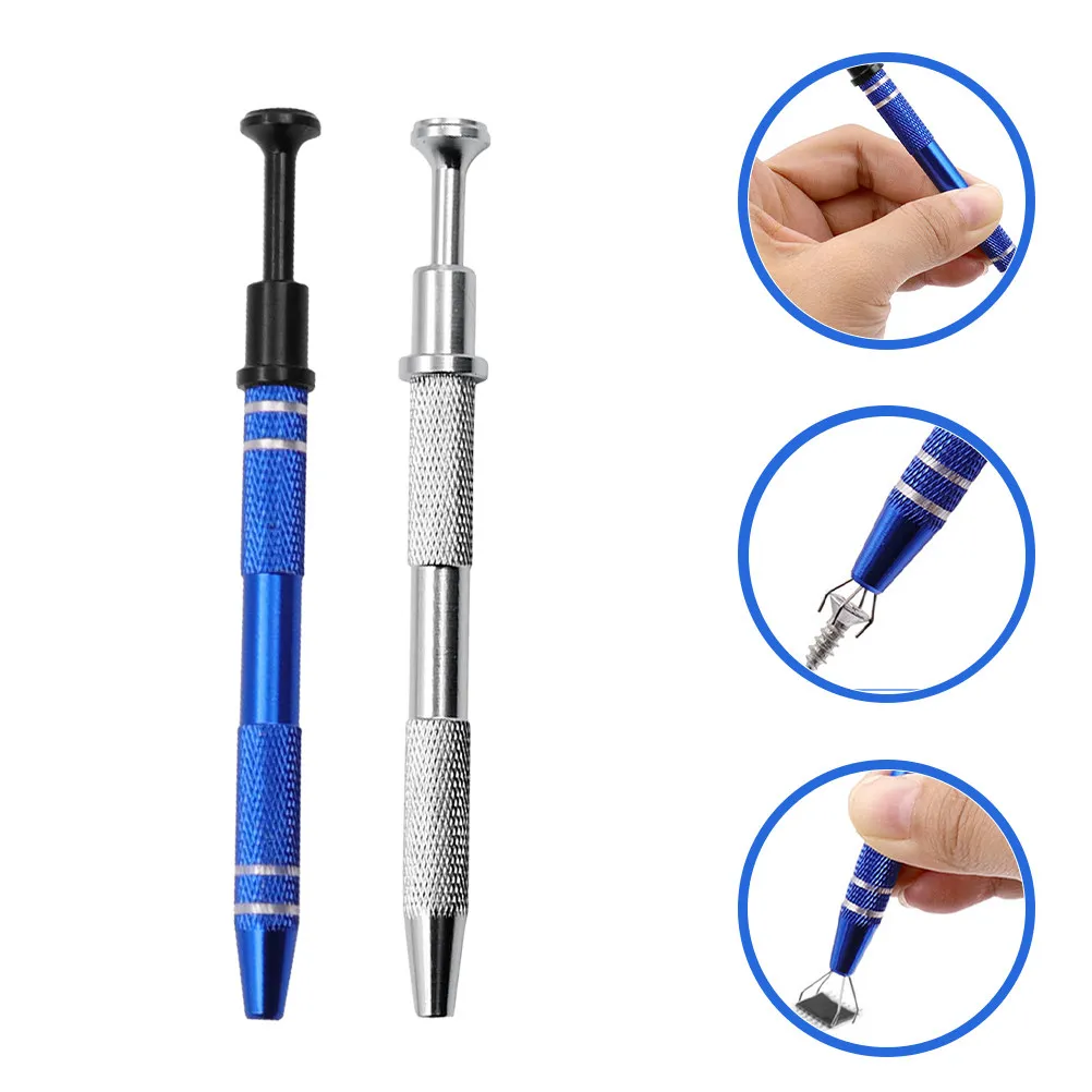 

Набор из 2-х компактных инструментов для извлечения микросхем, винтов и камней, 4-зубчатый захват-держатель, аксессуар для ремонта